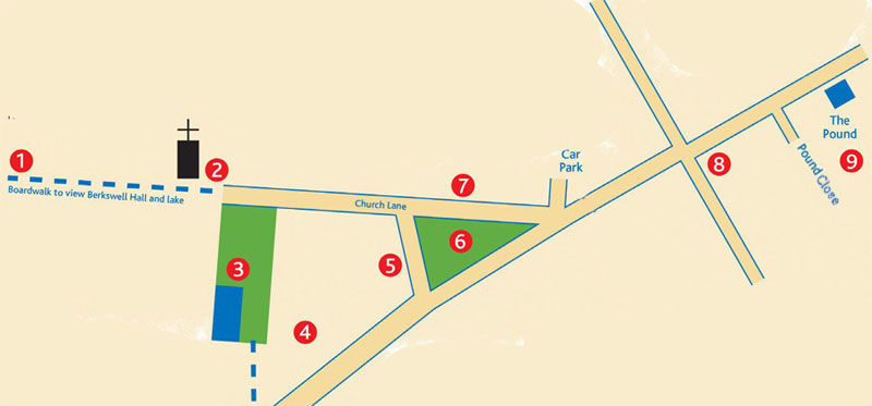 Map of Berkswell Village